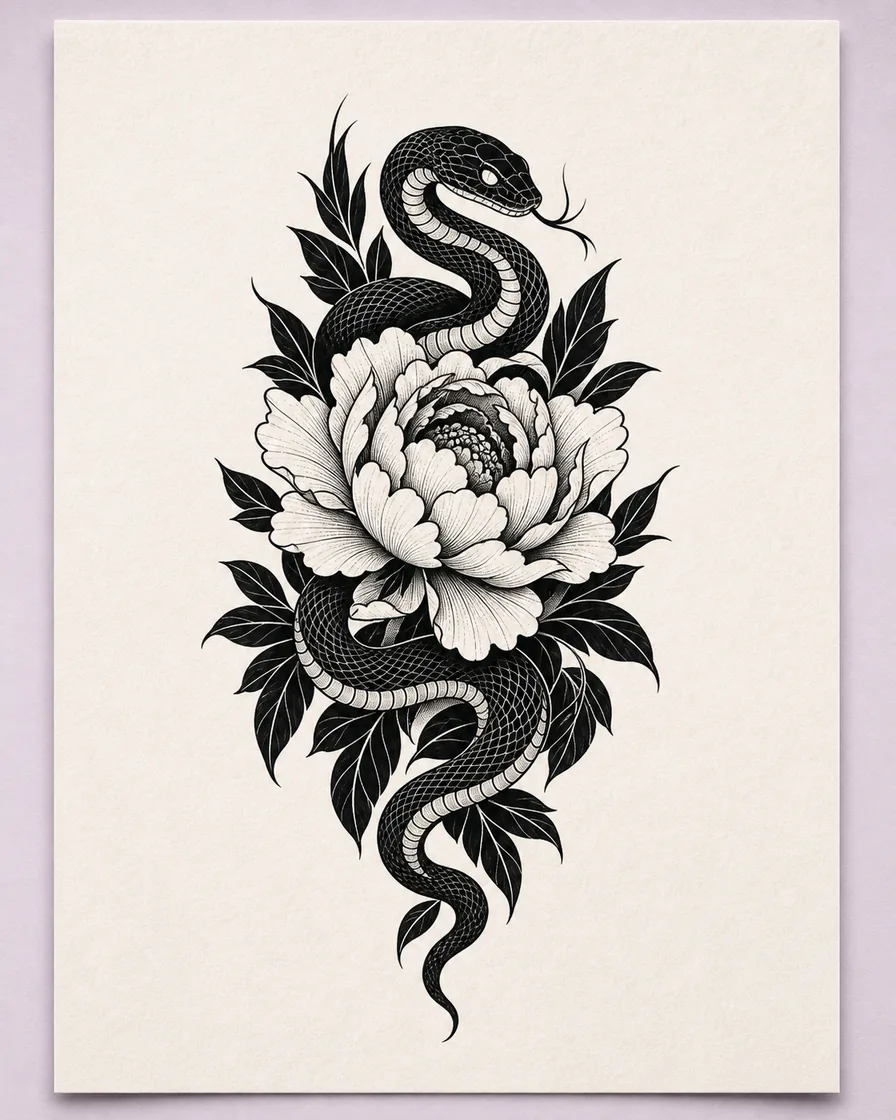 Blackwork Tattoos — AI-generated tattoo concept artwork