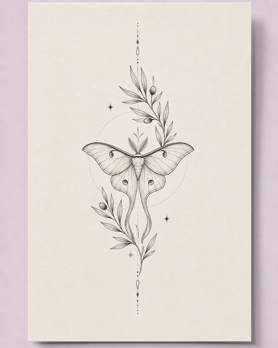 Fine Line Tattoos — AI-generated tattoo concept artwork